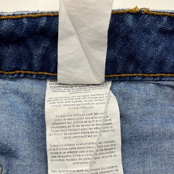 Mango Denim Cutoff Shorts High Rise Size 6 - Picture 11 of 16